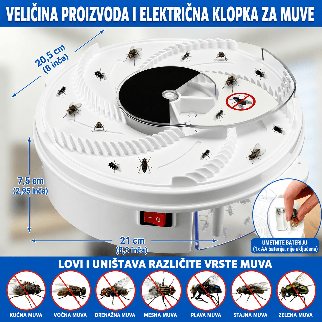 Rotaciona Klopka za Mušice – Efikasno Rešenje Bez Hemikalija