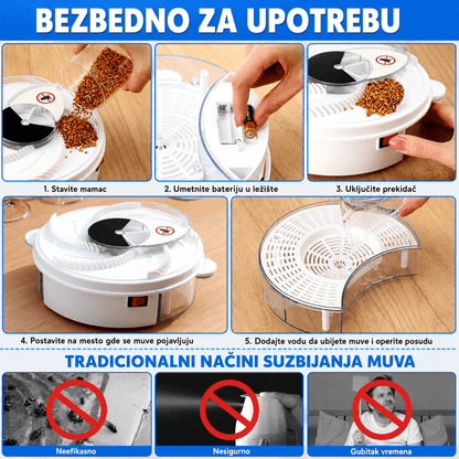 Rotaciona Klopka za Mušice – Efikasno Rešenje Bez Hemikalija